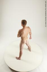 Nude Man White Standing poses - ALL Muscular Bald Standing poses - simple Realistic